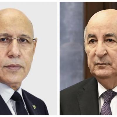 رئيس الجمهورية يتلقى تعازي الرئيس الموريتاني