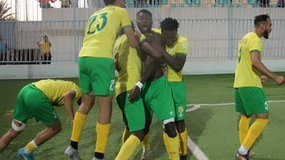 Joie des joueurs de la JSS