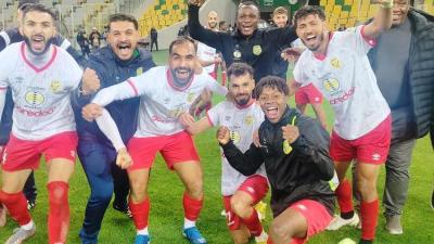 Joie des joueurs de la JSS