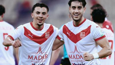 Joie des joueurs du CRB