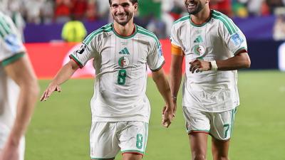 Grande joie de Aouar et de Mahrez