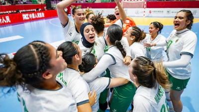 / بطولة العالم للإناث دون 20 عاما (الجولة 3 - المجموعة 5): الجزائر  تحقق فوزها الأول أمام غينيا بنتيجة 24-21