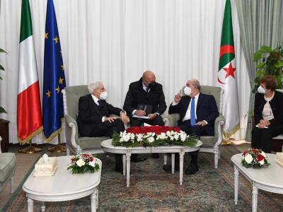 Le président italien entame une visite officielle en Algérie 