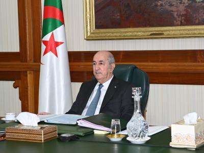 اجتماع عن بعد للرئيس تبون