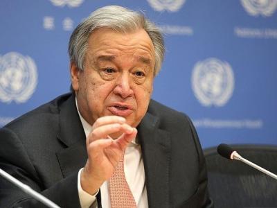 Le secrétaire général de  l'ONU, Antonio Guterres