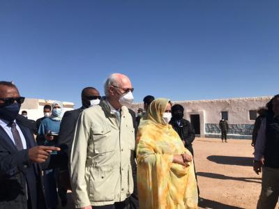 دي مستورا في زيارة لمخيمات اللاجئين الصحراويين 
