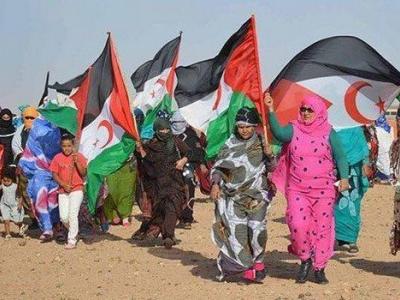 مظاهرة للشعب الصحراوي