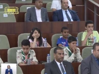 Les députés enfants en séance à l'APN