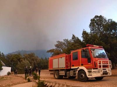 إخماد كل الحرائق بجبل بوقرنين ومنطقة جبل سدراية بتونس  