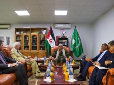دي ميستورا يلتقي الرئيس الصحراوي ابراهيم غالي