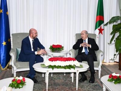 Tête à tête Abdelmadjid Tebboune-Charles Michel/ Ph. Présidence algérienne