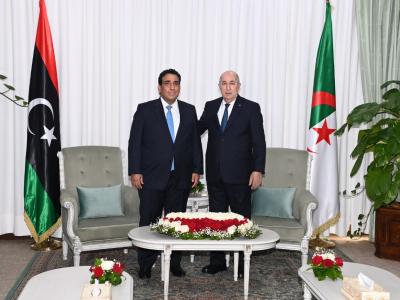 تبون-رئيس المجلس الرئاسية الليبي