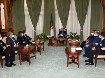 استقبال الرئيس لرئيس مجلس تجديد الاقتصاد الجزائري 