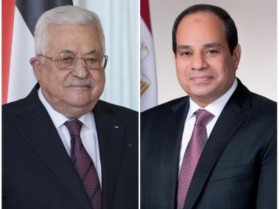 Mahmoud Abbas et Abdel-Fattah Al-Sissi