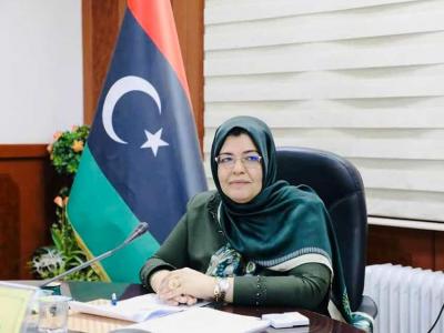 وزيرة العدل في حكومة الوحدة الوطنية الليبية حليمة إبراهيم عبد الرحمان