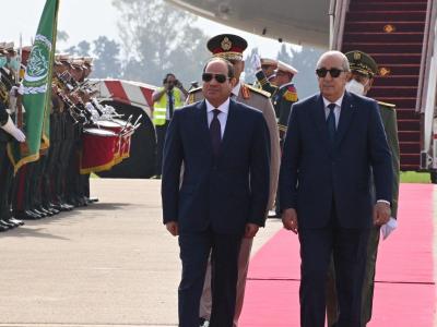 الرئيس تبون ونظيره المصري