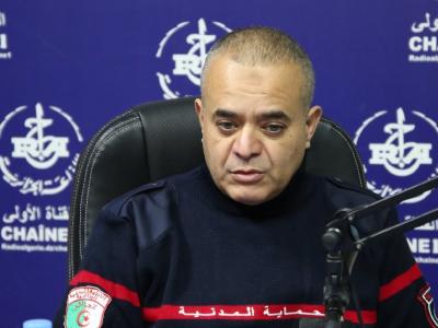 العقيد فاروق عاشور مدير الإحصائيات والإعلام بالحماية المدنية 