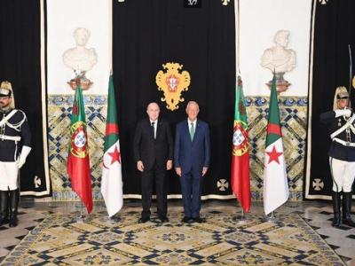 الرئيسان الجزائري والبرتغالي 