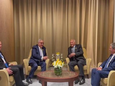 أحمد عطاف و وزير الخارجية اللبناني، عبد الله بوحبيبو وزير الخارجية الأردني أيمن الصفدي