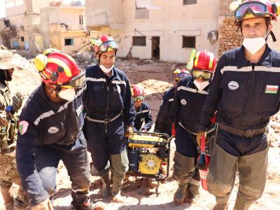 ليبيا: فرق البحث تتمكن من إنقاذ 510 أشخاص من تحت الأنقاض بدرنة 