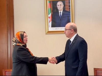 بن عبد الرحمان يستقبل وزيرة الدولة لشؤون المرأة بحكومة الوحدة الوطنية لدولة ليبيا