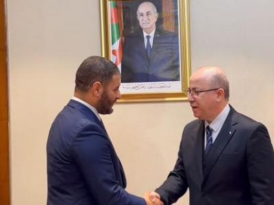 الوزير الأول يستقبل وزير الداخلية المكلف بحكومة الوحدة الوطنية لدولة ليبيا