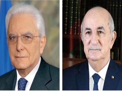 الرئيسان الجزائري والإيطالي 