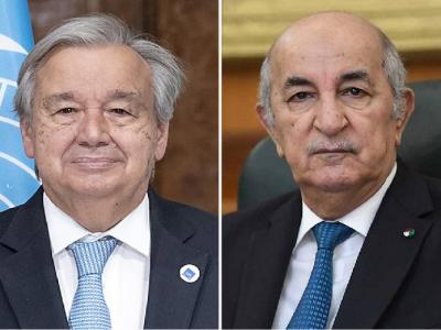 رئيس الجمهورية والأمين العام الأممي