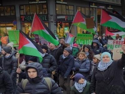 مظاهرات منددة بالعدوان الصهيوني على غزة