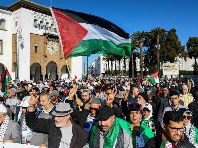 Imposante marche à Rabat pour exiger la fin de la normalisation avec l'entité sioniste