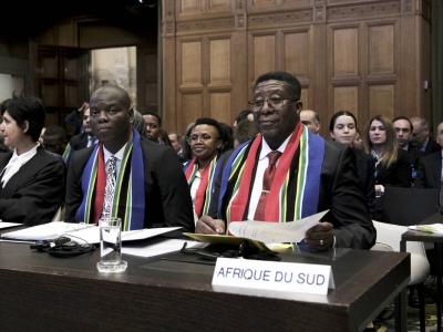 Les avocats sud africains à la CIJ