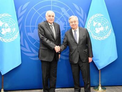 السيد عطاف يستقبل من طرف الأمين العام للأمم المتحدة