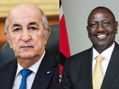 الرئيسان الجزائري والكيني 