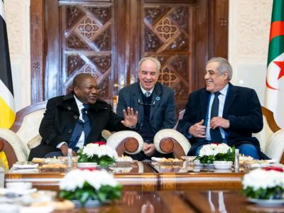 Le président du Mozambique Filipe Jacinto Nyusi en visite d'amitié à Alger