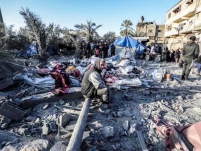  قصف صهيوني استهدف برجا سكنيا في رفح جنوبي قطاع غزة