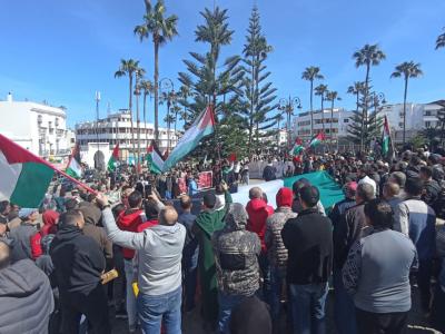 المغرب : وقفات احتجاجية رفضا لسياسة التجويع في غزة