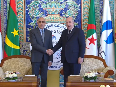 رئيس الجمهورية يستقبل نظيره الرئيس الموريتاني