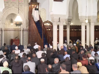 قيم الوحدة والتآزر ونصرة غزة, محور خطبة الجمعة من مسجد  باريس