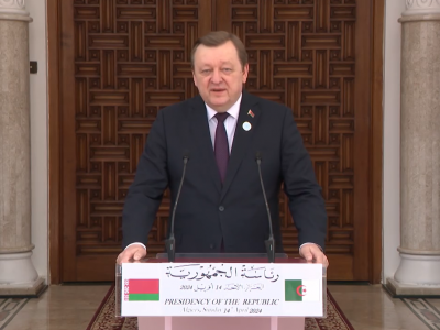 Sergueï Aleïnik, ministre des Affaires étrangères de la République de Biélorussie,