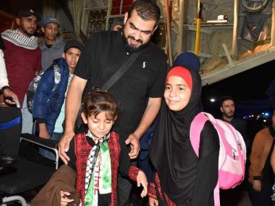 Enfants palestiniens rapatriés en Algérie depuis Ghaza 