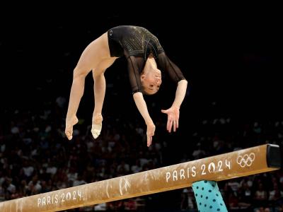 Kaylia Nemour termine à la 5e place au concours général des JO 2024