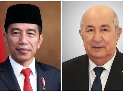 تبون والرئيس الاندونيسي تبون والرئيس الاندونيسي