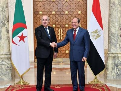 Les présidents algérien et égyptien 