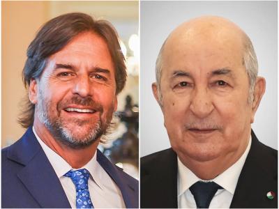 Le président de l'Uruguay félicite le président de la République pour sa réélection pour un second mandat 