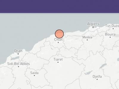 عدم تسجيل ايةخاشر بشرية أو مادية عقب الهزة الأرضية بالشلف