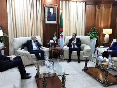 عرقاب يستقبل الباحث كريم زغيب ويتباحثان سبل دعم الإنتقال الطاقوي وتعزيز الإقتصاد الوطني