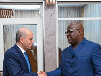 مبعوثا خاصا لرئيس الجمهورية: وزير الصحة يستقبل من قبل رئيس جمهورية الكونغو الديمقراطية