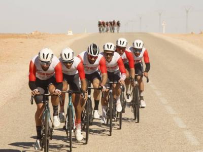 Les coureurs de l'équipe Madar à l'oeuvre 