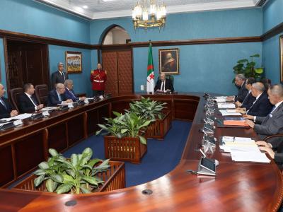 رئيس الجمهورية يترأس اجتماع عمل لدراسة وضعية النقل الجوي 
