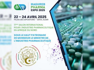 La 11ème édition du Salon "Maghreb  Pharma" du 22 au 24 avril à Alger 
